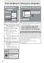 Preview for 4 page of Mitsubishi Electric MR-CGX450ER Operating Instructions Manual