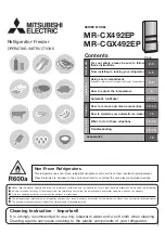 Mitsubishi Electric MR-CGX492EP Operating Instructions Manual preview