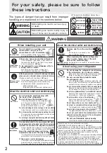 Preview for 2 page of Mitsubishi Electric MR-CX328ER Operating Instructions Manual