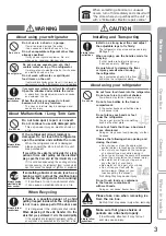 Preview for 3 page of Mitsubishi Electric MR-CX328ER Operating Instructions Manual