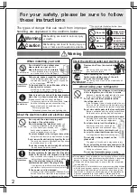 Предварительный просмотр 2 страницы Mitsubishi Electric MR-CX35EM Operating Instructions Manual