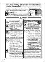 Preview for 2 page of Mitsubishi Electric MR-CX35EN Operating Instructions Manual