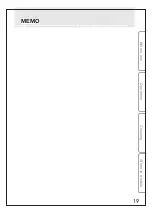 Preview for 19 page of Mitsubishi Electric MR-CX35EN Operating Instructions Manual