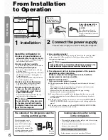 Preview for 6 page of Mitsubishi Electric MR-E62S Operating Instructions Manual