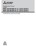 Mitsubishi Electric MR-EX562W-N-A Operating Instructions Manual предпросмотр