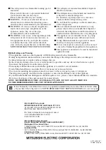 Предварительный просмотр 40 страницы Mitsubishi Electric MR-EX574X Operating Instructions Manual