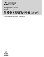 Mitsubishi Electric MR-EX655W-N-A Operating Instructions Manual предпросмотр