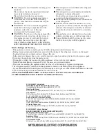 Preview for 40 page of Mitsubishi Electric MR-EX655W-N-A Operating Instructions Manual