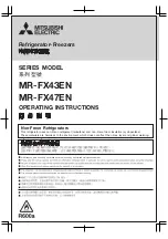 Preview for 1 page of Mitsubishi Electric MR-FX43EN Series Operating Instructions Manual