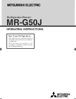 Mitsubishi Electric MR-G50J Operating Instructions Manual предпросмотр