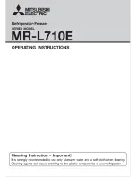 Предварительный просмотр 1 страницы Mitsubishi Electric MR-L710E Operating Instructions Manual