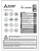 Предварительный просмотр 1 страницы Mitsubishi Electric MR-LX630EM Operating Instructions Manual