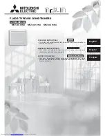 Mitsubishi Electric Mr. Slim MFZ-KA09NA Operating Instructions Manual предпросмотр