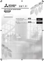 Preview for 1 page of Mitsubishi Electric Mr.Slim MS-GK36VA Operating Instructions Manual