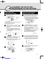 Предварительный просмотр 22 страницы Mitsubishi Electric Mr.Slim MS09TW Operating Instructions Manual