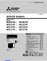 Предварительный просмотр 1 страницы Mitsubishi Electric Mr. Slim MS09TW Service Manual