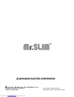 Предварительный просмотр 58 страницы Mitsubishi Electric Mr. Slim MS09TW Service Manual