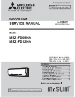 Mitsubishi Electric Mr.Slim MSZ-FD09NA Service Manual предпросмотр