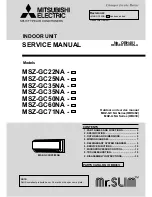 Предварительный просмотр 1 страницы Mitsubishi Electric Mr.Slim MSZ-GC22NA - C1 Service Manual