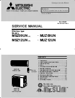 Предварительный просмотр 1 страницы Mitsubishi Electric Mr.Slim MSZ09UN W Service Manual