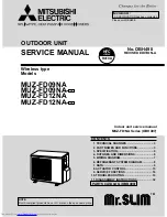 Mitsubishi Electric Mr.Slim MUZ-FD09NA Service Manual предпросмотр