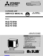 Mitsubishi Electric Mr.Slim MUZ-FE09NA Service Manual предпросмотр