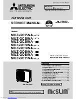 Предварительный просмотр 1 страницы Mitsubishi Electric Mr.Slim MUZ-GC25NA - C1 Service Manual