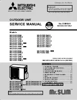 Preview for 1 page of Mitsubishi Electric Mr. Slim MUZ-GE15NA-1 Service Manual