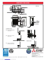 Предварительный просмотр 3 страницы Mitsubishi Electric Mr. Slim MXZ-3A30NA Specifications