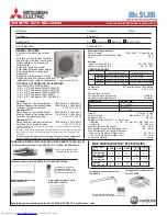 Preview for 1 page of Mitsubishi Electric Mr. Slim MXZ-3B30NA Submittal Data