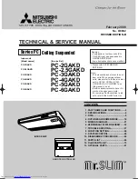 Mitsubishi Electric Mr.SLIM PC-2.5GAKD Technical & Service Manual предпросмотр