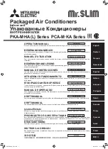 Предварительный просмотр 1 страницы Mitsubishi Electric Mr.SLIM PCA-M-KA Series Operation Manual