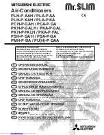 Mitsubishi Electric Mr.SLIM PCA-P2.5GA Operation Manual предпросмотр