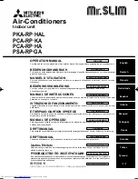 Mitsubishi Electric Mr.Slim PCA-RP HA Operation Manual предпросмотр