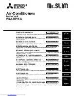 Mitsubishi Electric Mr.SLIM PCA-RP KAQ Operation Manual предпросмотр