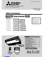 Mitsubishi Electric Mr.SLIM PCA-RP100KAQ Service Manual предпросмотр