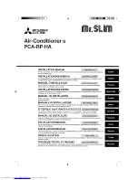 Предварительный просмотр 1 страницы Mitsubishi Electric Mr.SLIM PCA-RP125HA Installation Manual