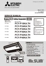 Предварительный просмотр 1 страницы Mitsubishi Electric Mr.Slim PCY-P18KA.TH Service Manual