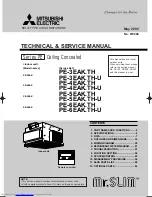 Предварительный просмотр 1 страницы Mitsubishi Electric Mr.SLIM PE-3EAK Technical & Service Manual