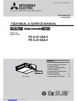 Предварительный просмотр 1 страницы Mitsubishi Electric Mr.Slim PEA-A12AA4 Technical & Service Manual