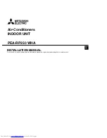 Mitsubishi Electric Mr.Slim PEA-RP250WHA Installation Manual preview