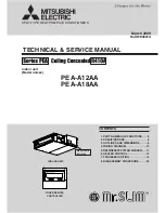 Предварительный просмотр 1 страницы Mitsubishi Electric Mr. Slim PEA Series Technical & Service Manual