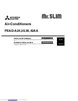 Mitsubishi Electric Mr.Slim PEAD-30 Installation Manual preview