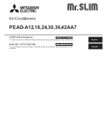 Mitsubishi Electric Mr.SLIM PEAD-A.AA7 Series Operation Manual предпросмотр