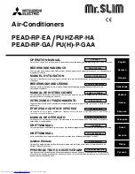 Mitsubishi Electric Mr. Slim PEAD-RP EA Operation Manual preview