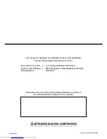 Предварительный просмотр 9 страницы Mitsubishi Electric Mr. Slim PEAD-RP EA Operation Manual