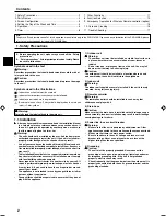 Preview for 2 page of Mitsubishi Electric Mr.Slim PEAD-RP100JALQ Operation Manual