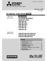 Mitsubishi Electric Mr. SLIM PEAD-RP60JAL Technical Data Book предпросмотр