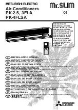 Mitsubishi Electric Mr. Slim PK-2.5FLA Installation Manual preview