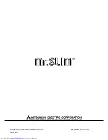 Предварительный просмотр 12 страницы Mitsubishi Electric Mr. Slim PK-3FLA3 Technical & Service Manual